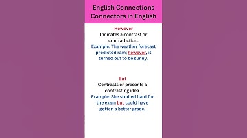 English Connections/Connectors in English Grammar
