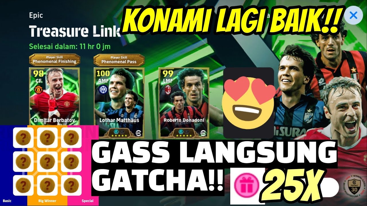 KEBAHAGIAAN USER BANSOS!! GATCHA EPIC TREASURE LINK | DIKASIH EPIC LAGI GAK YAA?? EFOOTBALL 2026