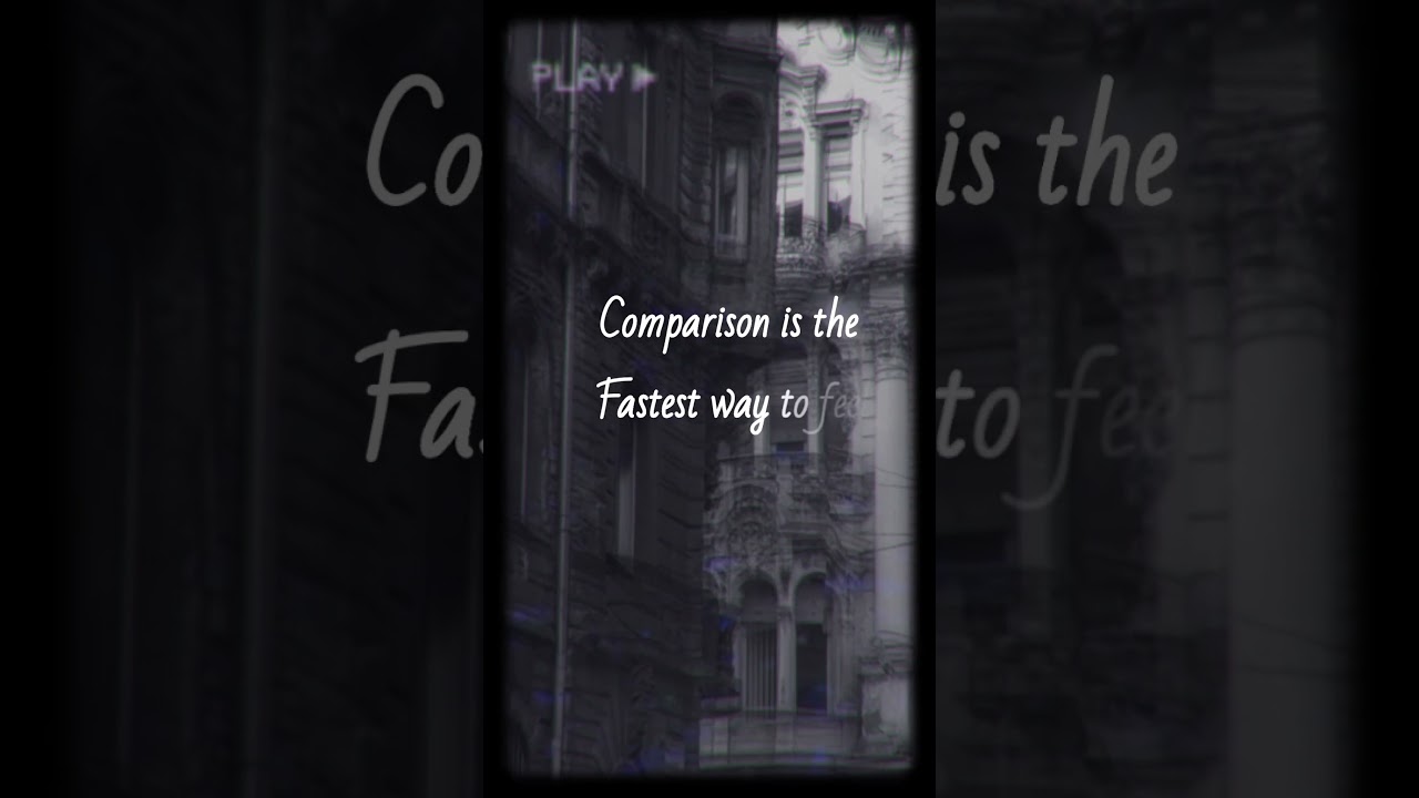 Comparison || Motivational || inspirational Emotional Alone Life Black Screen Quotes Status English