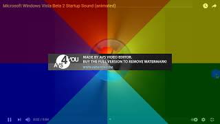 Microsoft Windows Vista Beta 2 Startup Sound (Animated) Effects (Sponsored By Preview 2 Effects)