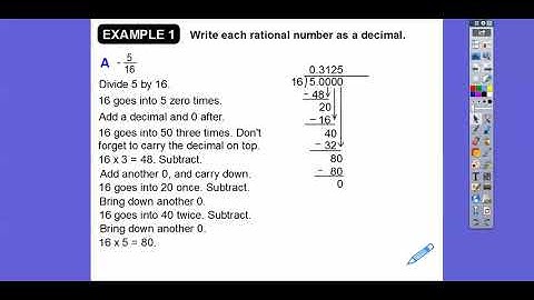 Rational Numbers and Decimals - Lesson 3.1