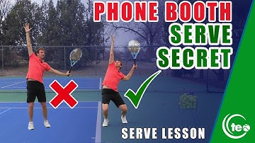 Federer Phone Booth Serve Secret (REVEALED): SERVE LESSON