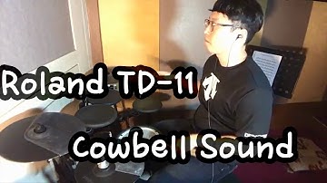 Drum Vlog[Kifeel Drum]BPM 80~! ROLAND TD-11 COWBELL SOUND~!