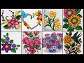Floral cross stitch Hand embroidery thick cotton / Beautifull Hand cross stitch