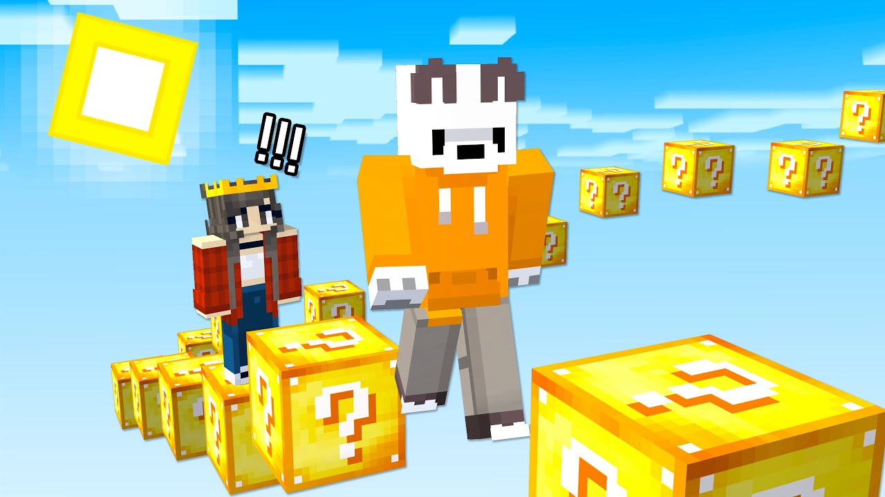 The World Is LUCKY BLOCK PARKOUR In Minecraft