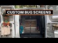 Making Bug Screens In The Woods // VAN LIFE VLOG