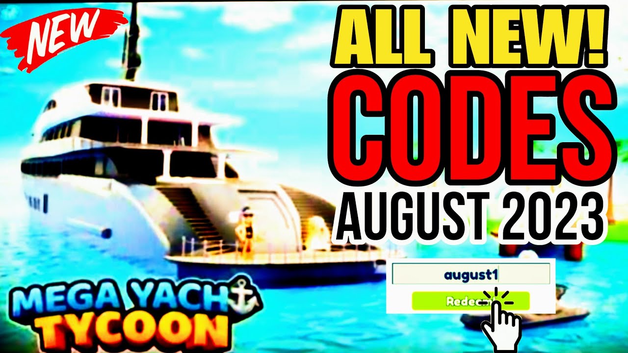 mega yacht tycoon codes