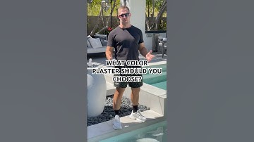 Wondering what color plaster to choose? Watch this! 👀 #plaster #poolbuild #pool #pooldesign