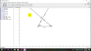 [GeoGebra] Hướng dẫn vẽ tam giác khi biết số đo một cạnh và hai góc kề  - (Cô Việt)