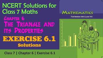 Ncert Maths | Class 7 | Chapter 6 - The Triangle and its Properties | Exercise 6.1.
