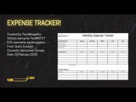 Expense Tracker Python