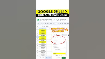✅ Google Sheets 🚀 Find Duplicate Data Found 🔥! Computer Expertise Danish #googlesheets