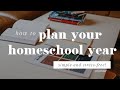 How to plan and schedule your homeschool year simple and stressfree