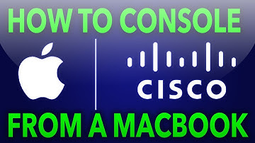 How to Console into a Cisco Switch with a MacBook.