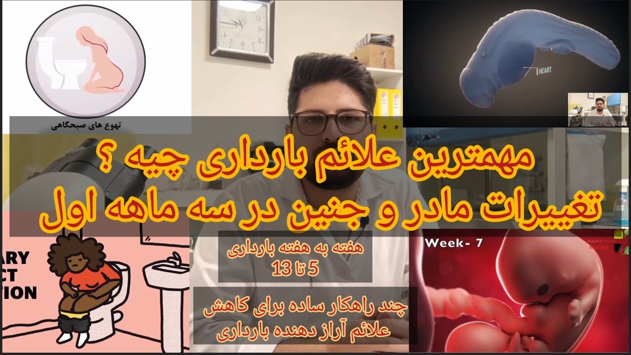 علائم اولیه بارداری چیه؟| تغییرات مادر و جنین در سه ماهه اول بارداری| راهکار کاهش تغییرات آزار دهنده