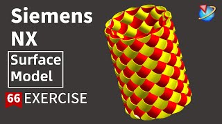 Siemens NX Tutorial for beginners,Braid Surface model exercise -66