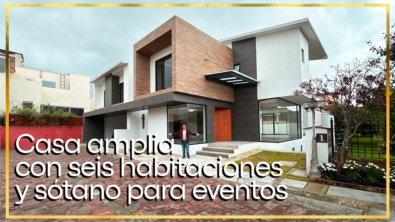 C-314 Residencia lujosa con 6 habitaciones, sótano para eventos, doble altura y estancias amplias