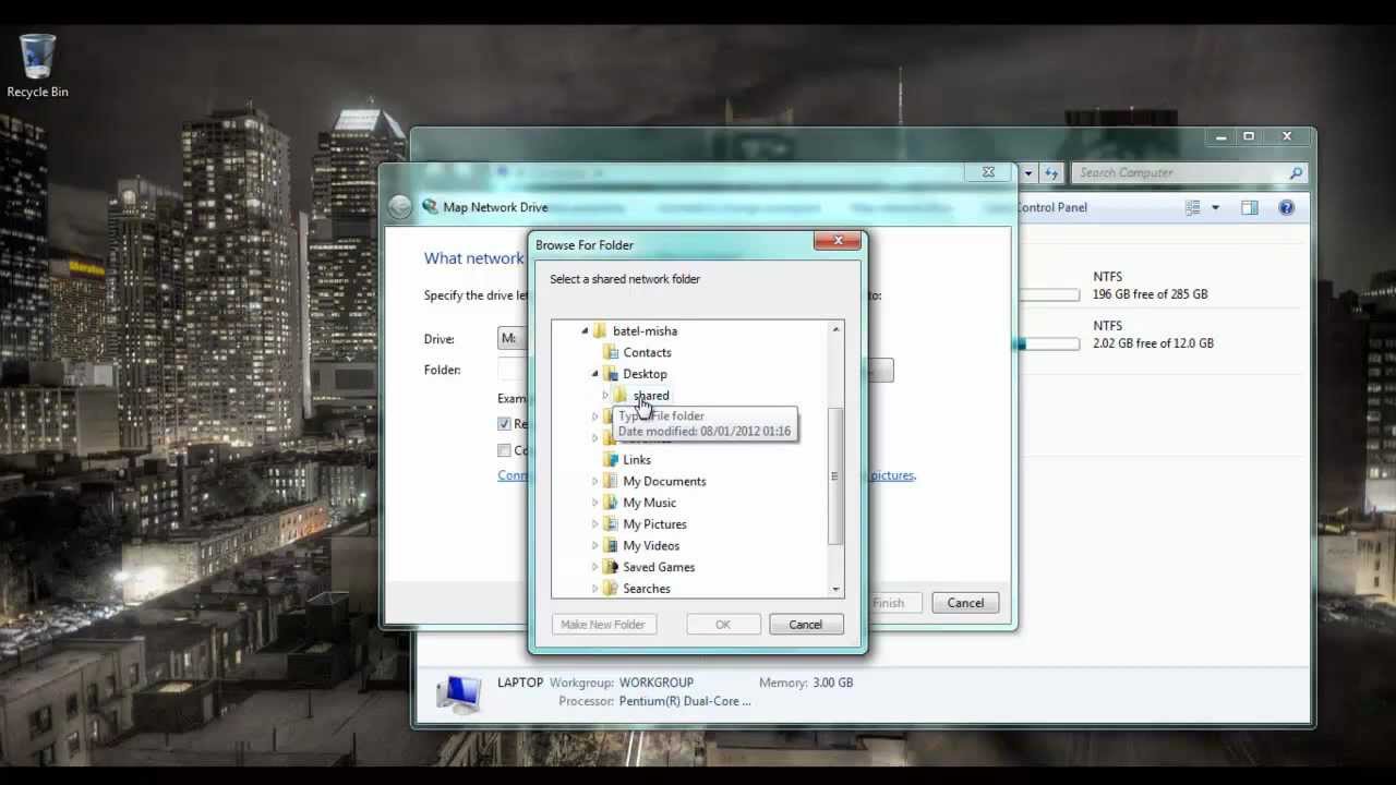 How To Map Network Drive In Windows 7