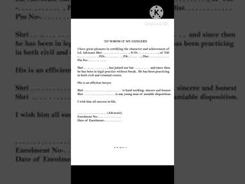 Certificate for Advocate