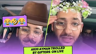 Epic Trolling Session! Akhi Ayman Gets Pranked by Gifters on Live 😂🎁