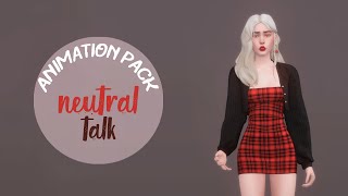Neutral animation pack | Sims 4