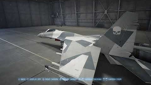 SU-35S WITH GHOST EMBLEM AND SPECIAL SKIN--ABSOLUTE GEM--ACE COMBAT 7