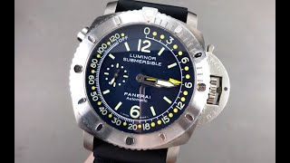 Panerai Luminor Submersible Pangaea Depth Gauge PAM00307 Watch Review