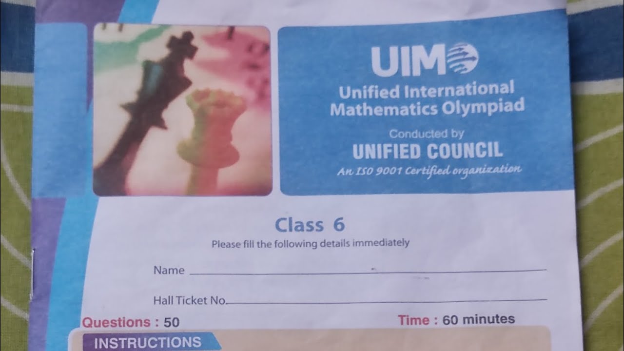 Uimo Test UIMO Question paper 2024 #class6# with solution - YouTube