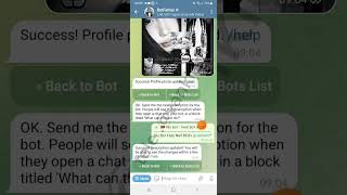 Telegram | HƯỚNG DẪN CÁCH TẠO BOT Ở TELEGRAM TRÊN ĐIỆN THOẠI | tele :@vankienff screenshot 3
