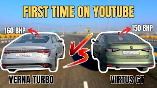 VERNA 1.5 TURBO VS VIRTUS GT : DRAG RACE🔥