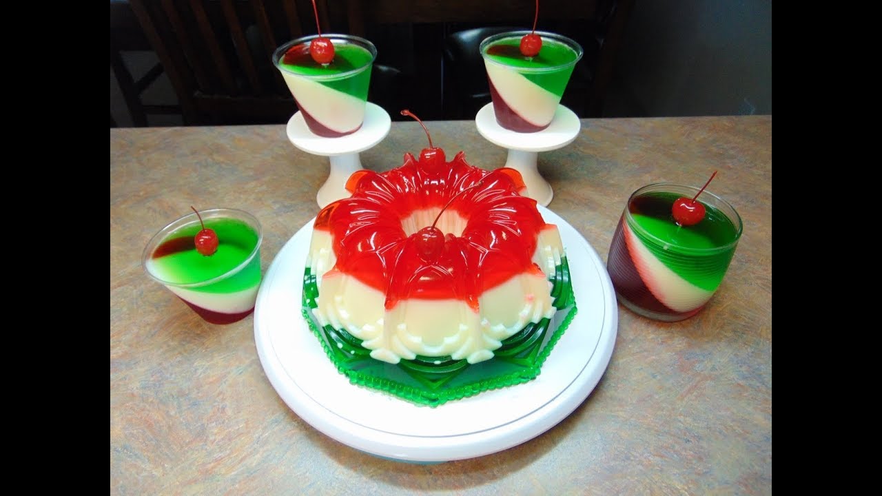 Gelatina Tricolor Bandera de mexico YouTube