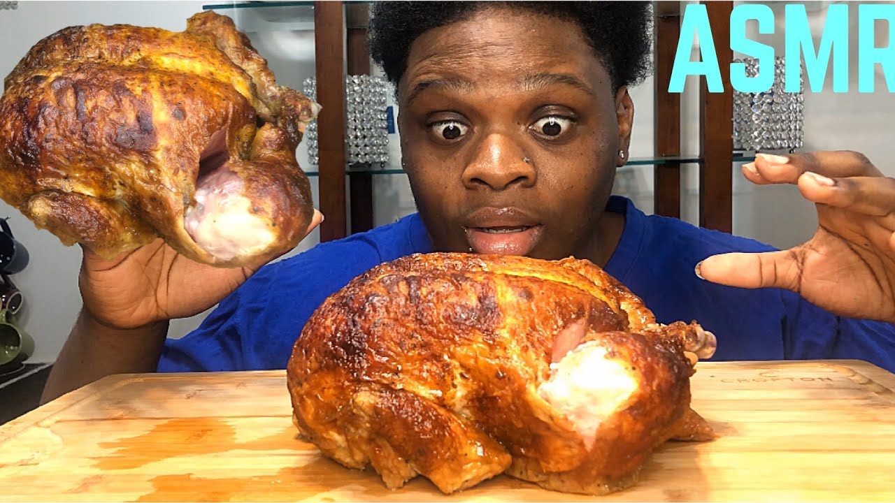 ASMR WHOLE ROTISSERIE CHICKEN MUKBANG (No Talking) SAVAGE EATING SOUNDS | CALIENTAY ASMR MUKBANG