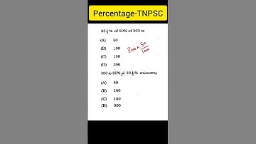 tnpscmaths/percentage/tnpscaptitude #percentage #simplification #reasoning #tnpsctamil #unit8 #exam