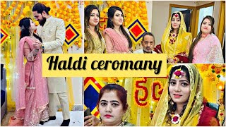 Haldi ceremony | Family vlog | Rushna noor
