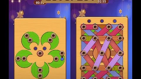 Wood Nuts & Bolts Puzzle - Level 297