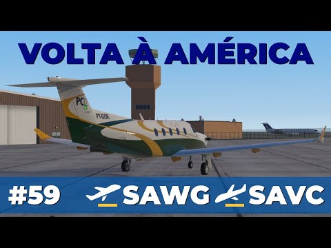 Simulação de Volta à América com Pilatus PC-12 no X-Plane 11
