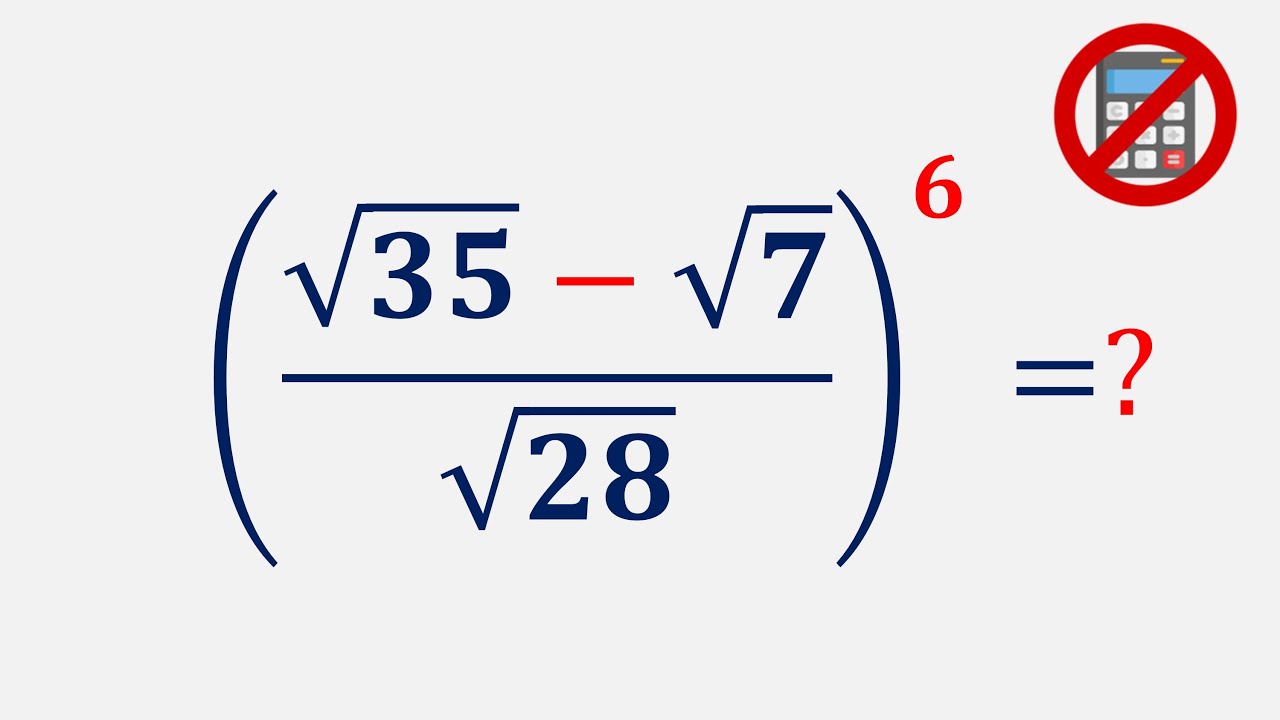 Calc Not Math Nice Math Simplification 👌💯 | Calculator Not Allowed ⛔ - YouTube