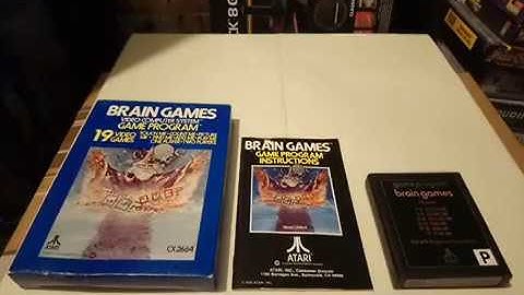 BRAIN GAMES Atari 2600 Video Computer System Game Program PAL Region Version Contents 24.02.20