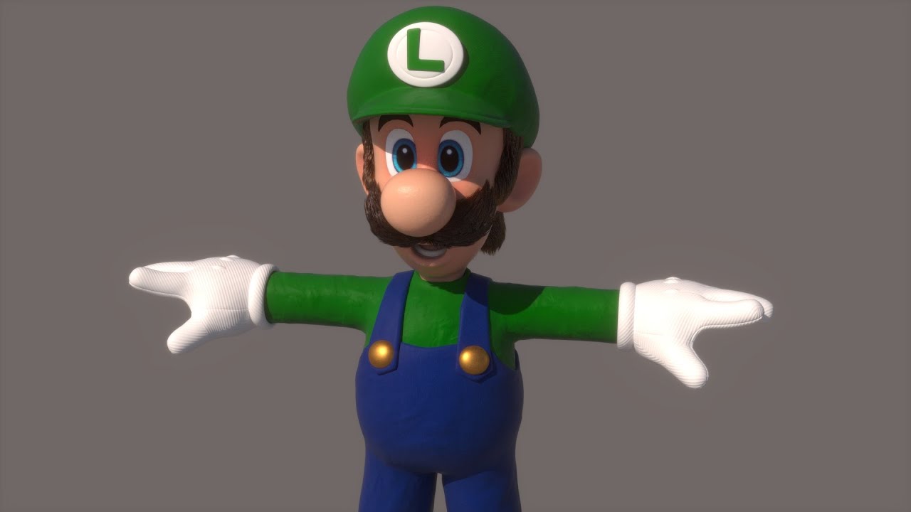 ArtStation - Super Mario Model T Pose