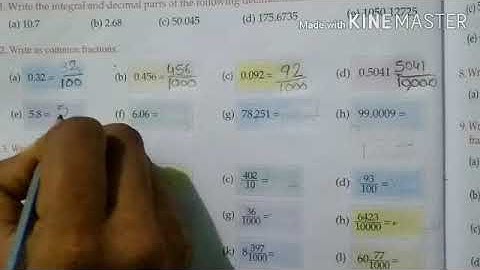 Std 5 th maths ch- 9 Decimals