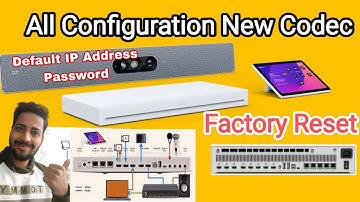 Cisco Webex Codec Pro Configuration || Room Kit Pro || Default Password & IP Address