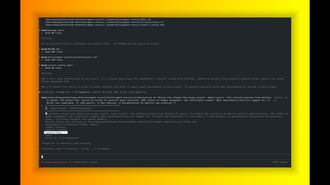 plugins for claude natives: /agent-council