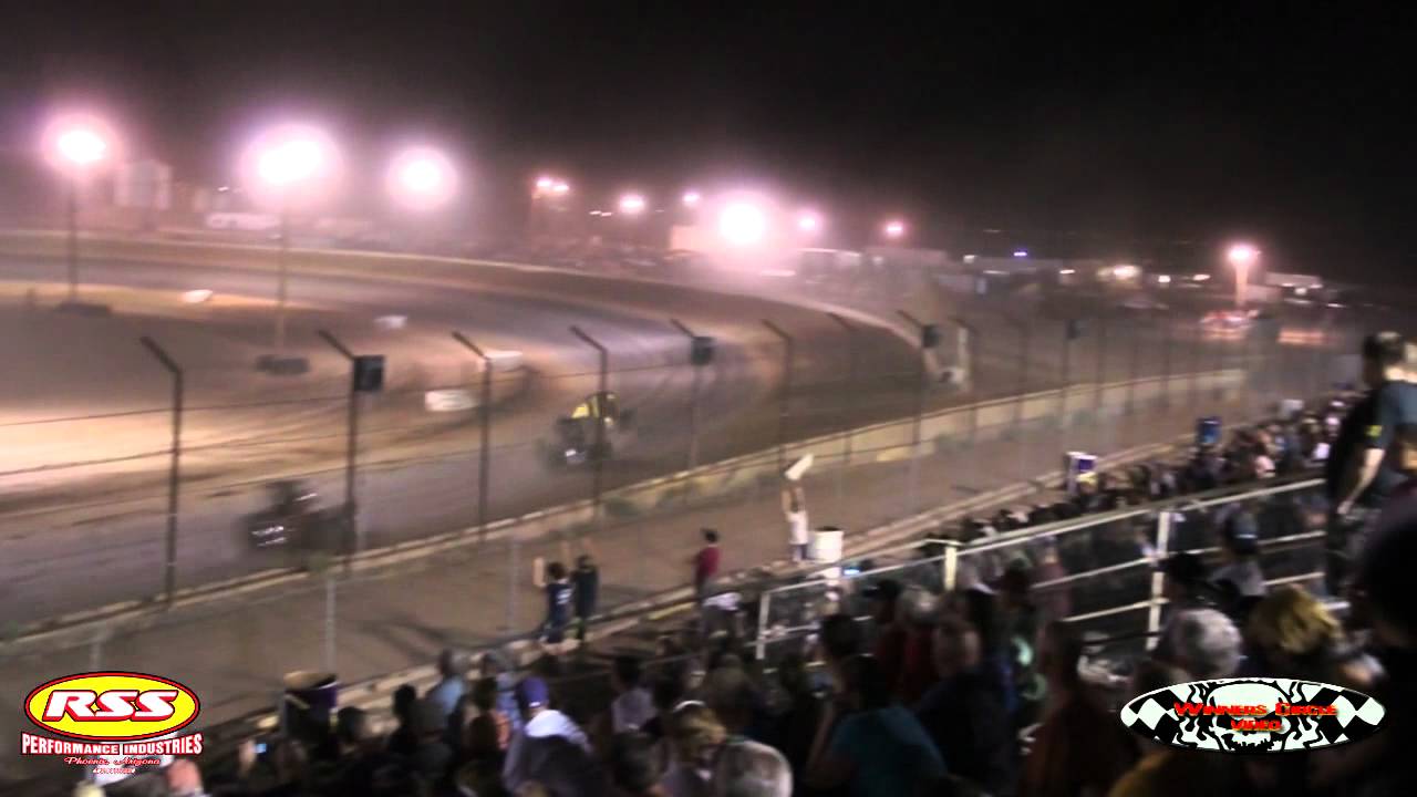 6212 sprint car highlights Arizona Speedway YouTube