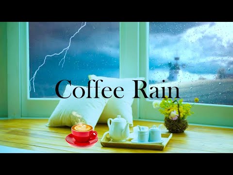 Coffee Rain: Relaxing Jazz Music with Coffee Shop Ambience - Chill Music for Study, Work