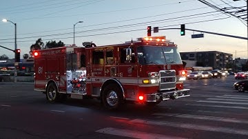 LAFD Engine 81 Responding