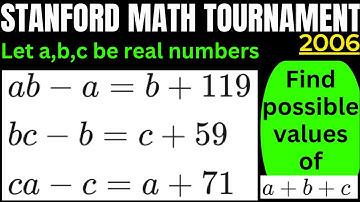 The Stanford Math Tournament(SMT)2006:Learn to solve it!