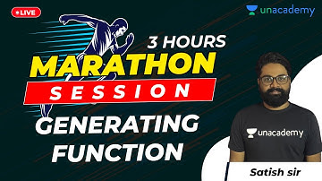 Complete Generating Function in 3 Hours | Discrete Maths | Marathon Session | By Satish Sir
