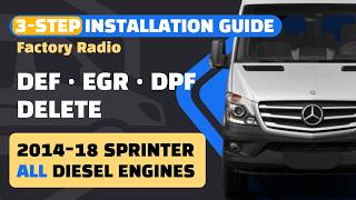 DEF EGR DPF EKAS Software Delete | Sprinter w906 | OM642 OM651 | Factory Radio | 3-step