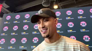 Kyle Kuzma media availability after re-signing with the Washington Wizards