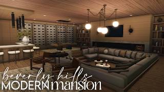 Bloxburg | Beverly Hills Modern Summer Mansion | Part 2 | House Build